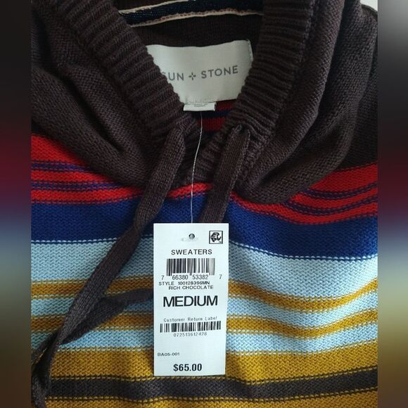 Striped Chenille Hoodie - Picture 4 of 10